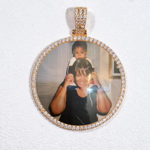 MEDIUM 3D CIRCLE CUSTOM PICTURE PENDANT