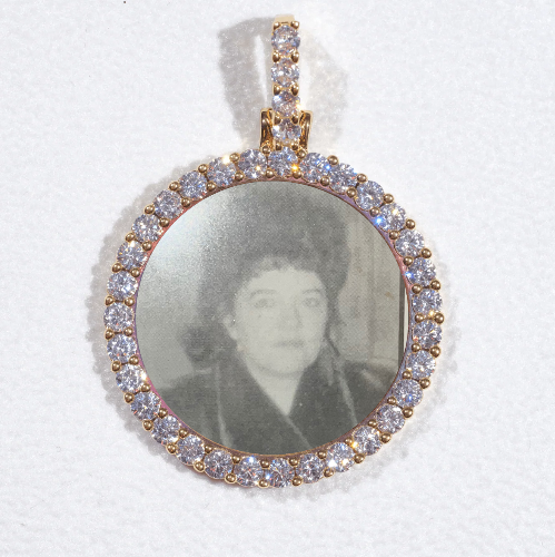 3D CIRCLE CUSTOM PICTURE PENDANT SMALL SIZE