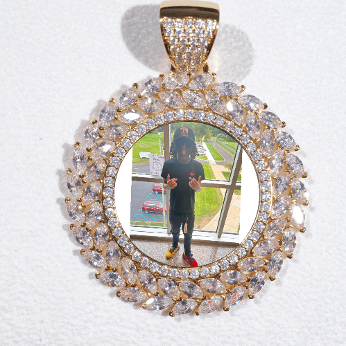 Large 3D Wheat Ear Custom Picture Pendant