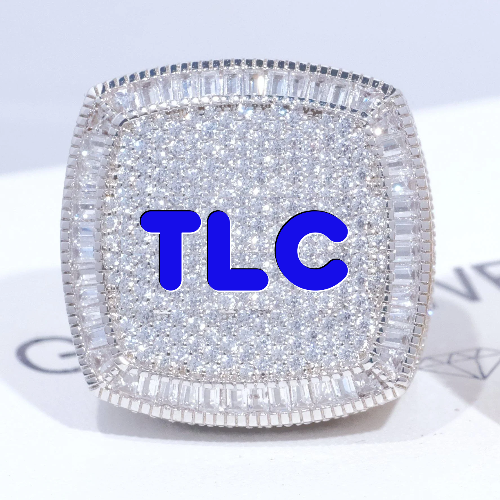 CUSTOM LETTER 3D ICED RING