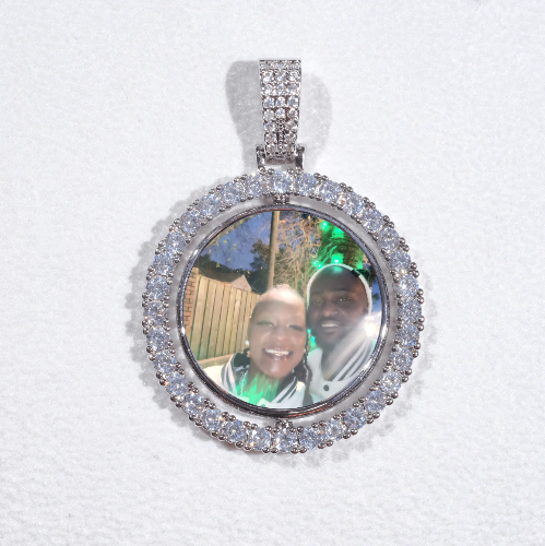 3D Spinning 2-Faced Custom Picture Pendant