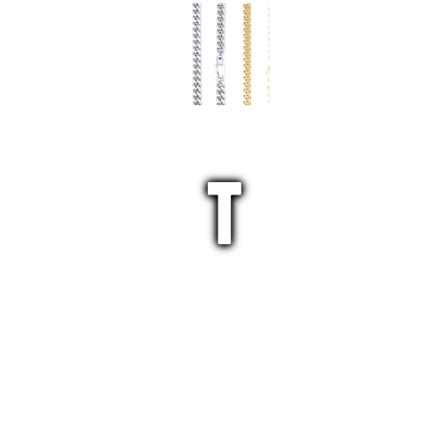 Custom Letters Baguette Two Layer Necklace