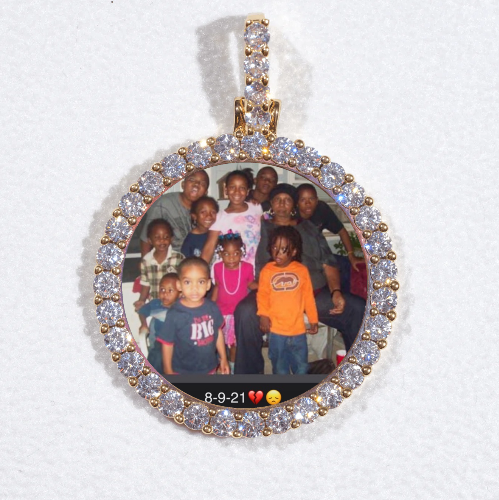 3D CIRCLE CUSTOM PICTURE PENDANT SMALL SIZE