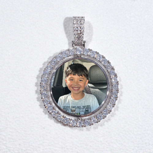 3D Spinning 2-Faced Custom Picture Pendant