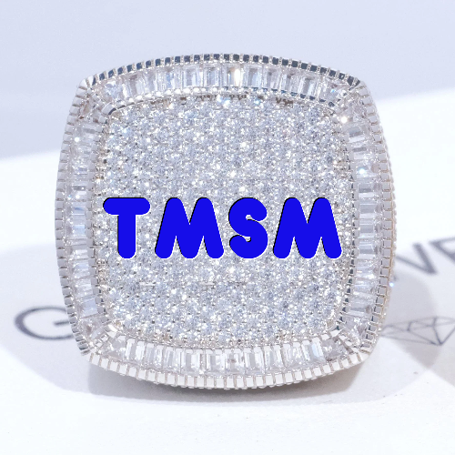 CUSTOM LETTER 3D ICED RING