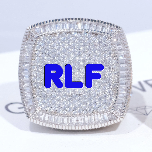 CUSTOM LETTER 3D ICED RING