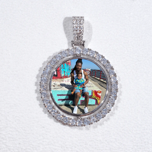 3D Spinning 2-Faced Custom Picture Pendant