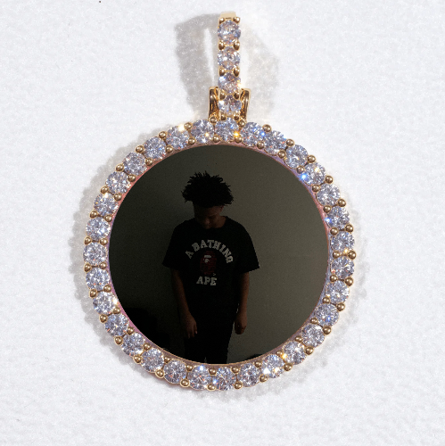 3D CIRCLE CUSTOM PICTURE PENDANT SMALL SIZE