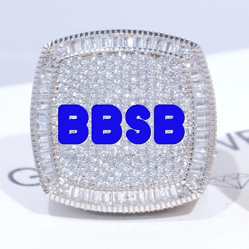 CUSTOM LETTER 3D ICED RING