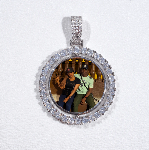 3D Spinning 2-Faced Custom Picture Pendant
