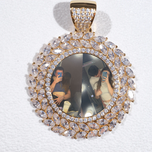 Large 3D Wheat Ear Custom Picture Pendant