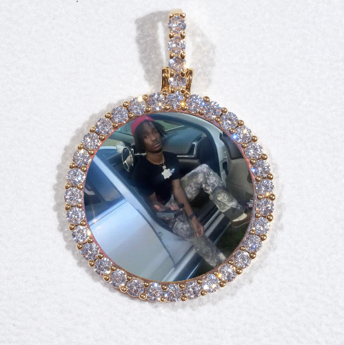3D CIRCLE CUSTOM PICTURE PENDANT SMALL SIZE
