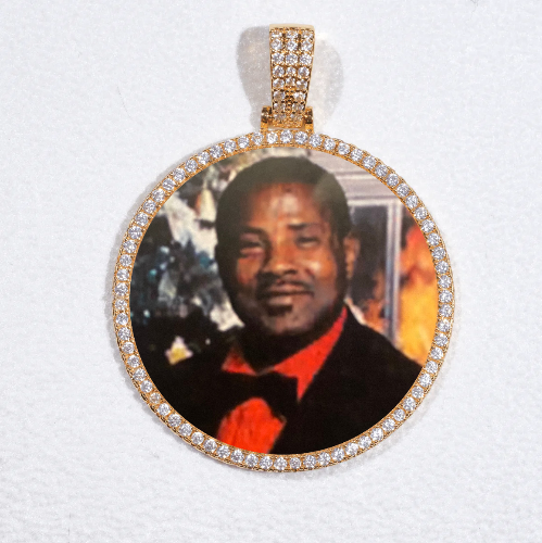 MEDIUM 3D CIRCLE CUSTOM PICTURE PENDANT