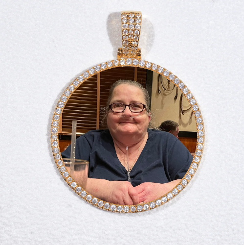 MEDIUM 3D CIRCLE CUSTOM PICTURE PENDANT