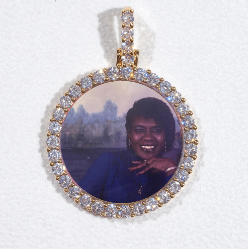 3D CIRCLE CUSTOM PICTURE PENDANT SMALL SIZE