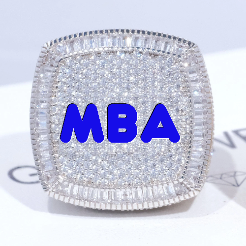 CUSTOM LETTER 3D ICED RING