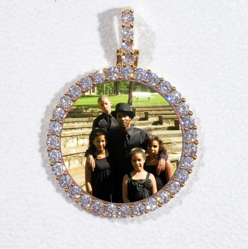 3D CIRCLE CUSTOM PICTURE PENDANT SMALL SIZE
