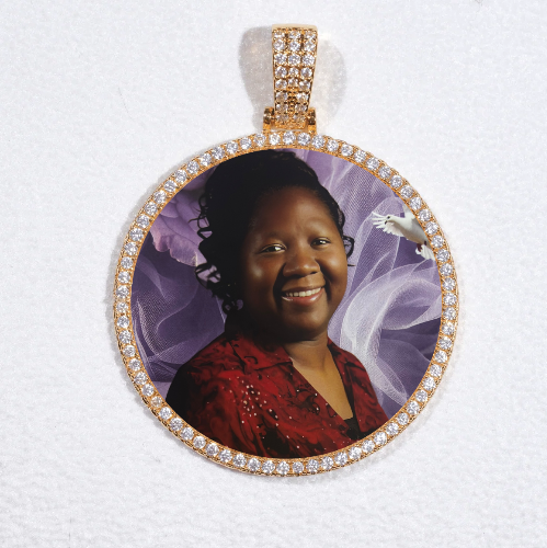 MEDIUM 3D CIRCLE CUSTOM PICTURE PENDANT