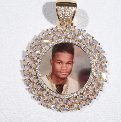 Large 3D Wheat Ear Custom Picture Pendant