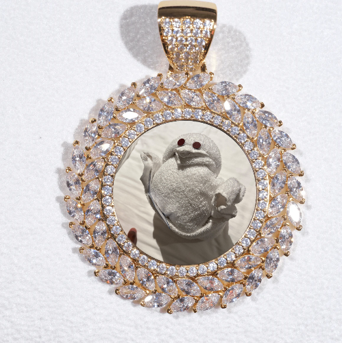 Large 3D Wheat Ear Custom Picture Pendant