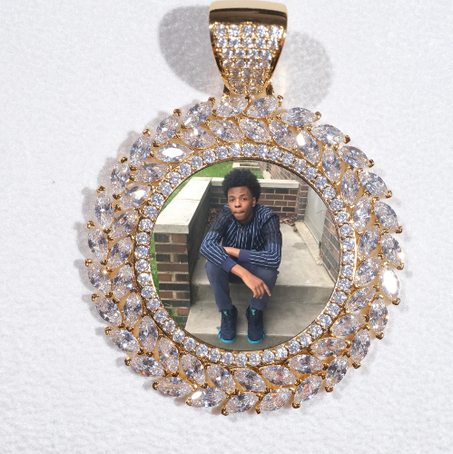 Large 3D Wheat Ear Custom Picture Pendant