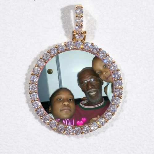 3D CIRCLE CUSTOM PICTURE PENDANT SMALL SIZE