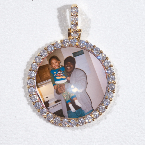 3D CIRCLE CUSTOM PICTURE PENDANT SMALL SIZE
