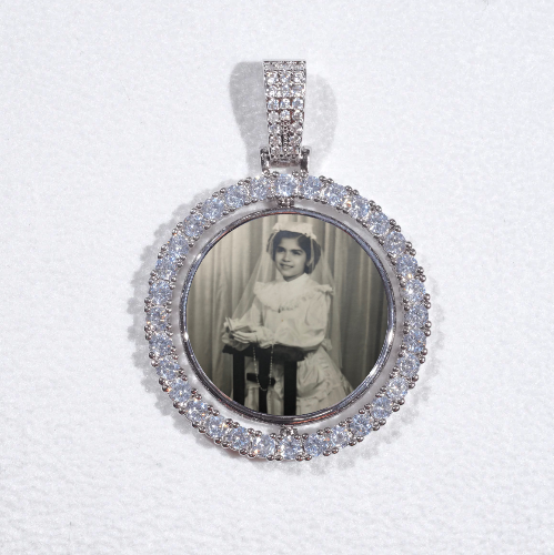 3D Spinning 2-Faced Custom Picture Pendant