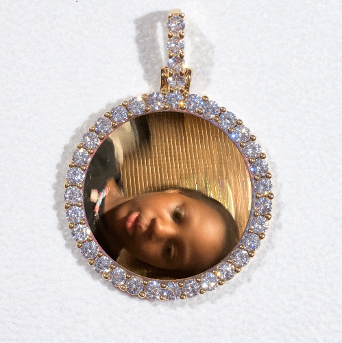 3D CIRCLE CUSTOM PICTURE PENDANT SMALL SIZE