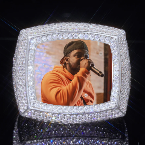 3D CUSTOM PICTURE ICED RING