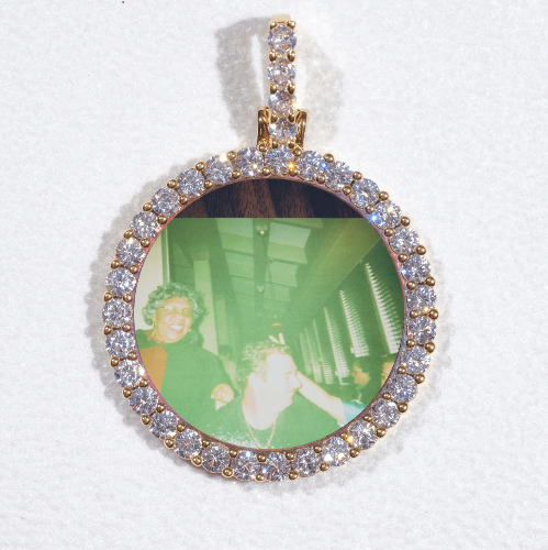 3D CIRCLE CUSTOM PICTURE PENDANT SMALL SIZE