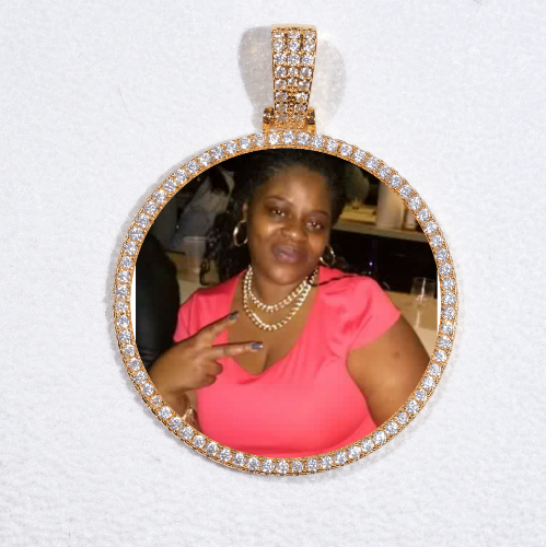 MEDIUM 3D CIRCLE CUSTOM PICTURE PENDANT