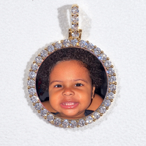 3D CIRCLE CUSTOM PICTURE PENDANT SMALL SIZE
