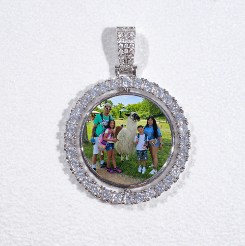 3D Spinning 2-Faced Custom Picture Pendant