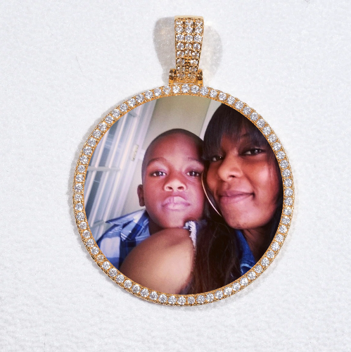 MEDIUM 3D CIRCLE CUSTOM PICTURE PENDANT