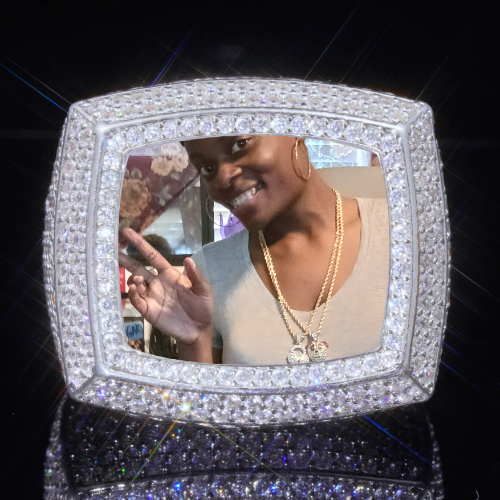 3D CUSTOM PICTURE ICED RING