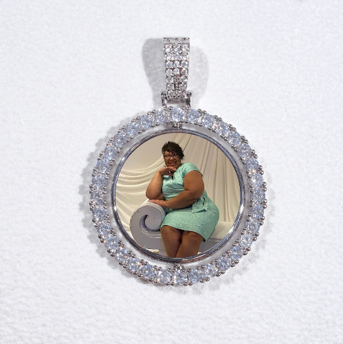 3D Spinning 2-Faced Custom Picture Pendant