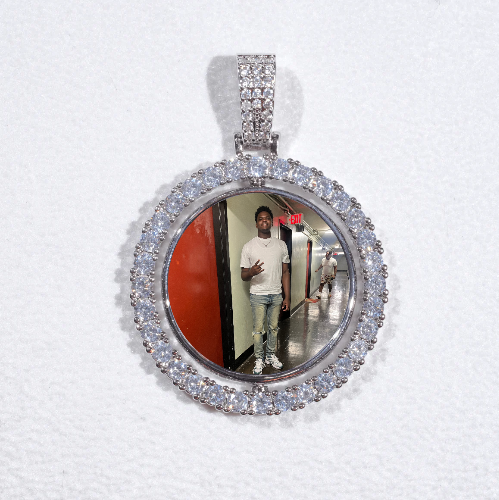3D Spinning 2-Faced Custom Picture Pendant