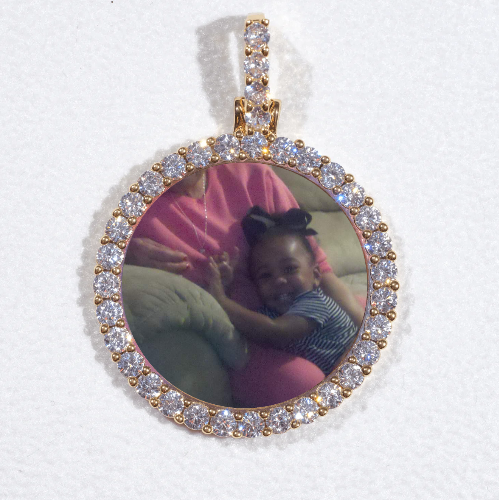 3D CIRCLE CUSTOM PICTURE PENDANT SMALL SIZE