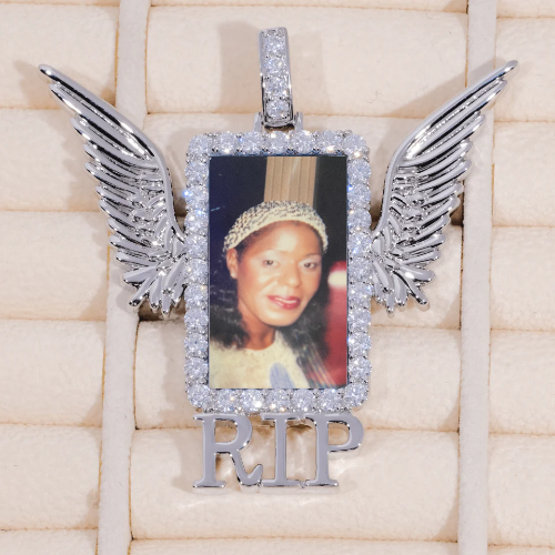RIP WING 3D CUSTOM PICTURE PENDANT