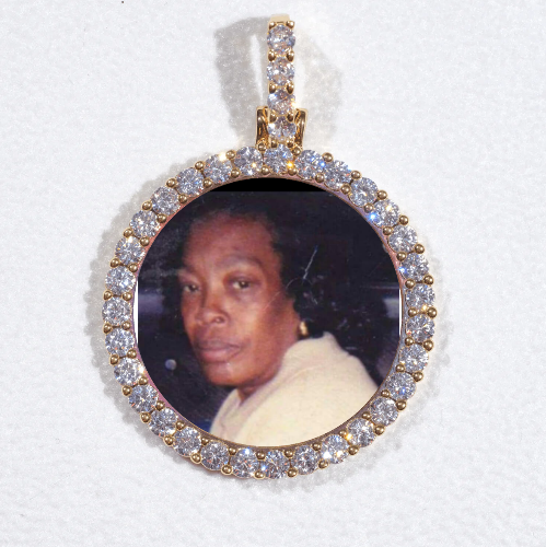 3D CIRCLE CUSTOM PICTURE PENDANT SMALL SIZE