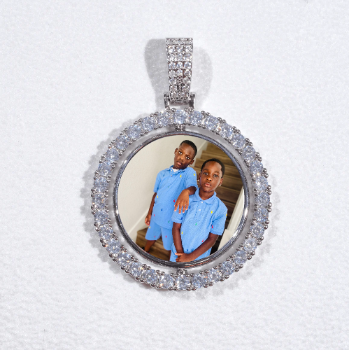 3D Spinning 2-Faced Custom Picture Pendant