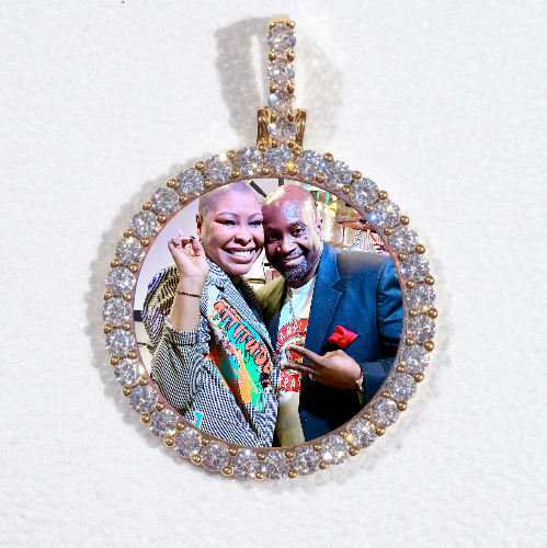 3D CIRCLE CUSTOM PICTURE PENDANT SMALL SIZE
