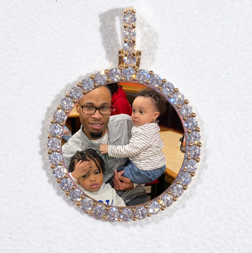 3D CIRCLE CUSTOM PICTURE PENDANT SMALL SIZE