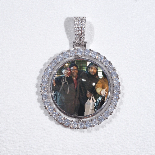 3D Spinning 2-Faced Custom Picture Pendant