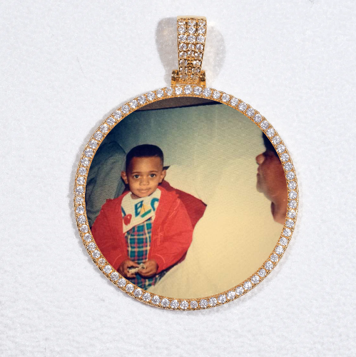 MEDIUM 3D CIRCLE CUSTOM PICTURE PENDANT