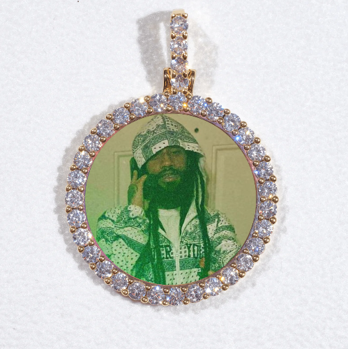 3D CIRCLE CUSTOM PICTURE PENDANT SMALL SIZE