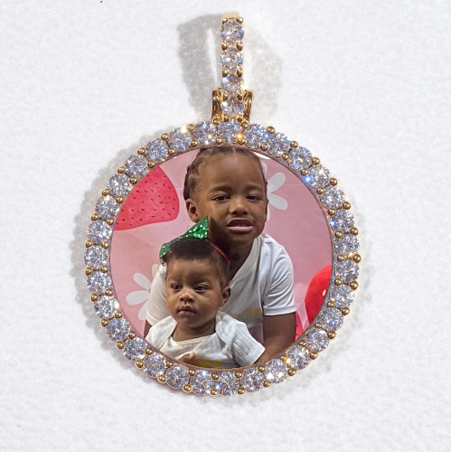 3D CIRCLE CUSTOM PICTURE PENDANT SMALL SIZE