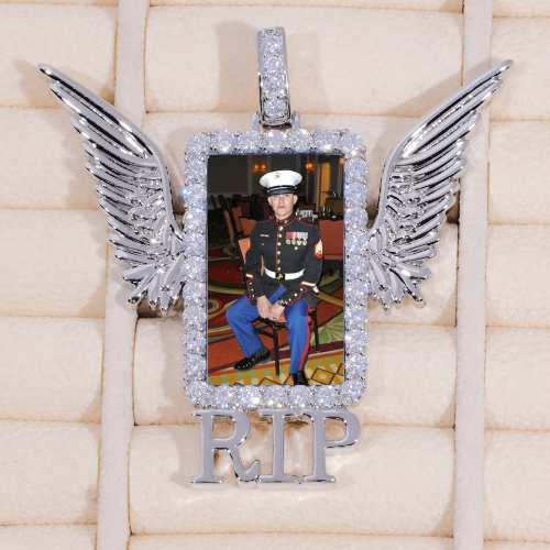 RIP WING 3D CUSTOM PICTURE PENDANT