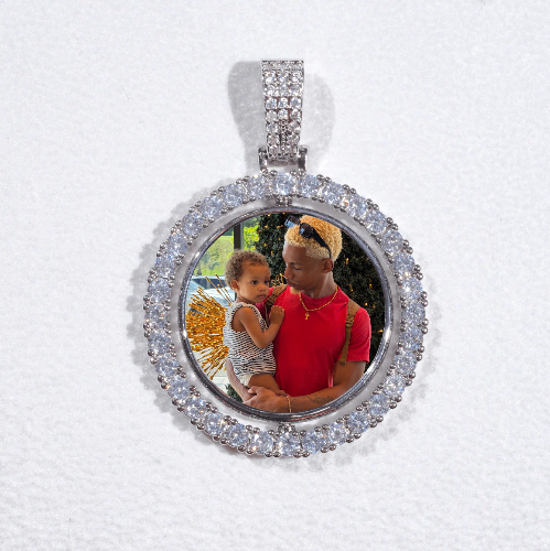 3D Spinning 2-Faced Custom Picture Pendant